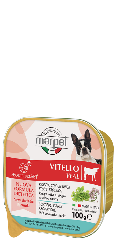 Marpet Aequilibriavet Ternera Comida Húmeda para Perros Adultos Tarrina 100g-1