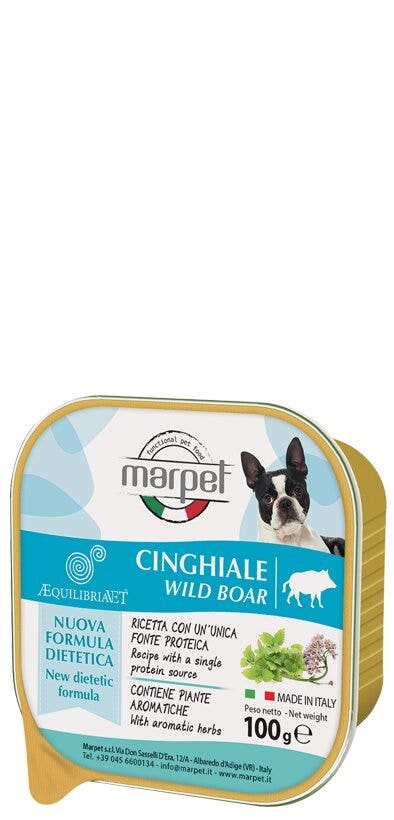 Marpet Aequilibriavet Jabalí Comida Húmeda Para Perros Adultos Bandeja 100g-2