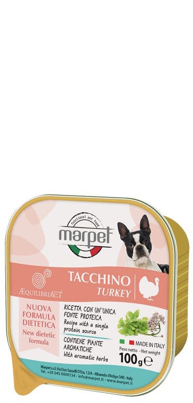 Marpet Aequilibriavet Pavo Comida Húmeda Para Perros Adultos Tarrina 100g-2
