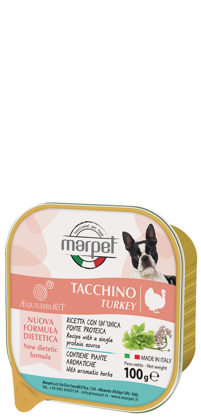 Marpet Aequilibriavet Pavo Comida Húmeda Para Perros Adultos Tarrina 100g-1