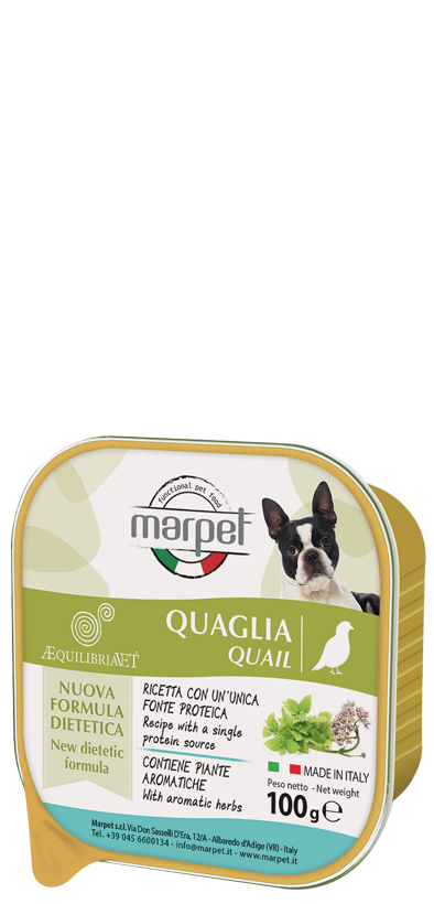 Marpet Aequilibriavet Codorniz Comida Húmeda Para Perros Adultos Tarrina 100g-1