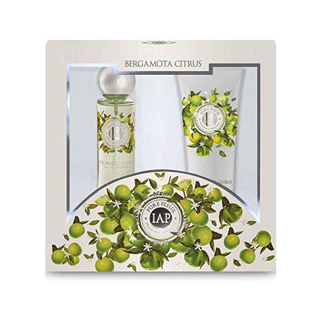 Iap Pharma Pure Fleur Bergamota Citrus Caja Agua De Colonia 150ml + Leche Corporal 230ml-1