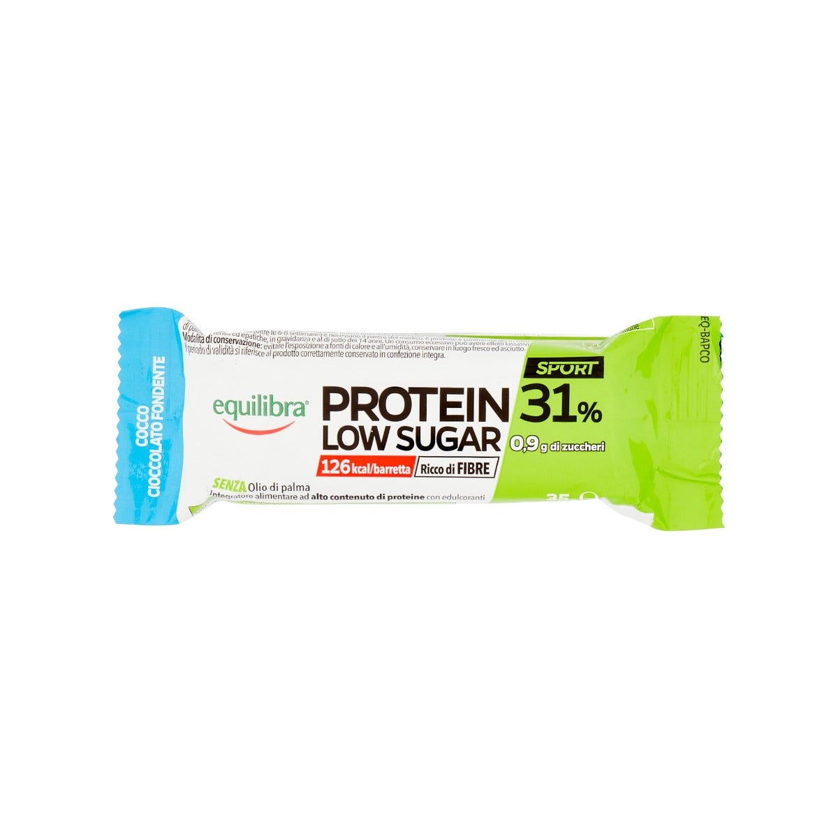 Equilibra Protein 31% Low Sugar Barrita De Coco Y Chocolate Negro 35g-1
