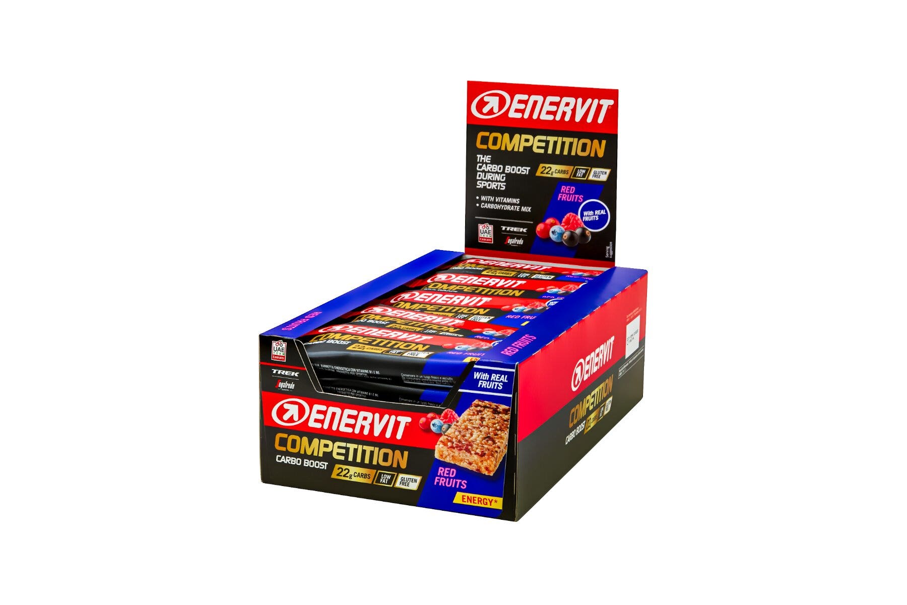 Enervit Competition 25 Barritas Sabor Frutos Rojos 30g-1