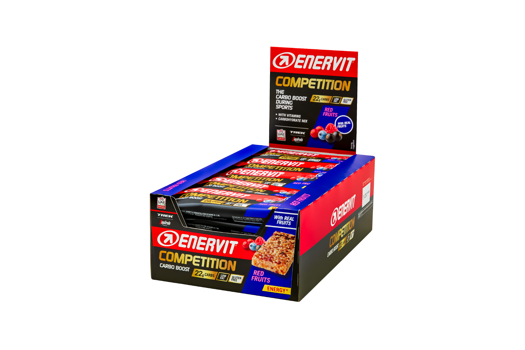 Enervit Competition 25 Barritas Sabor Frutos Rojos 30g-1