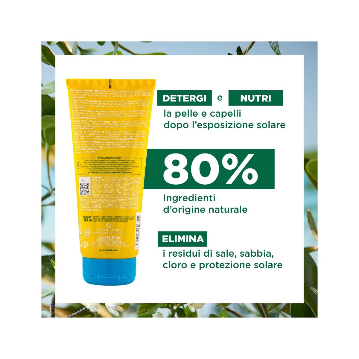 Klorane After Sun Champú Ducha Corporal Capilar 200ml-4