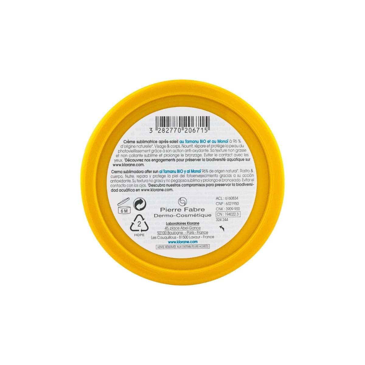 Klorane Crema Sublimadora After Sun Rostro Y Cuerpo 200ml-3