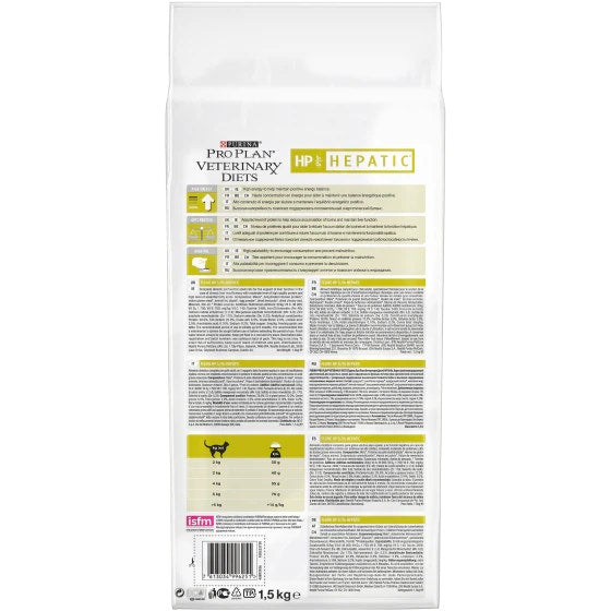 Purina Pro Plan Veterinary Diets Dry Cat HP Hepatic St/Buey Bolsa 1,5kg-2