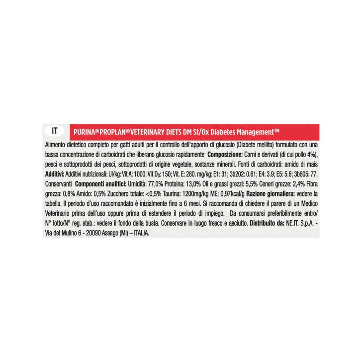 Purina Pro Plan Veterinary Diets Wet Multipack Gato DM Diabetes Management St/Buey Pollo 10 Sobres-3
