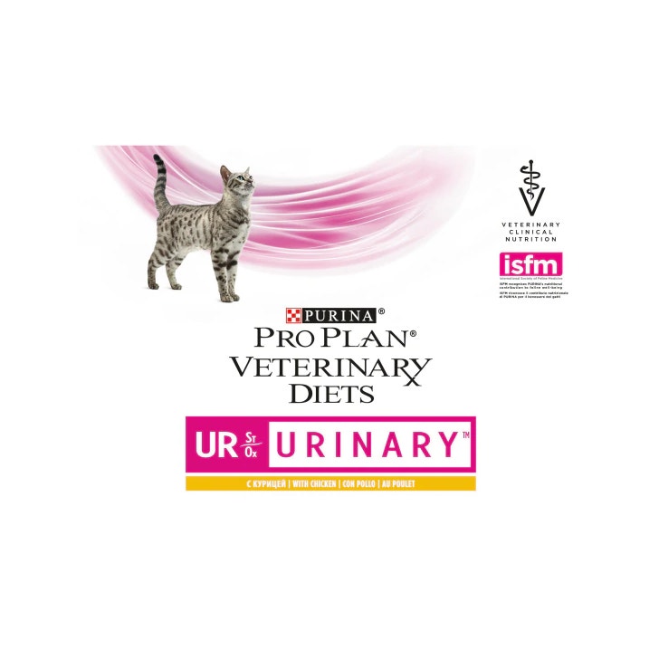 Purina Pro Plan Dietas Veterinarias Húmedo Multipack Gato UR Urinario St/Buey Pollo 10 Sobres-2