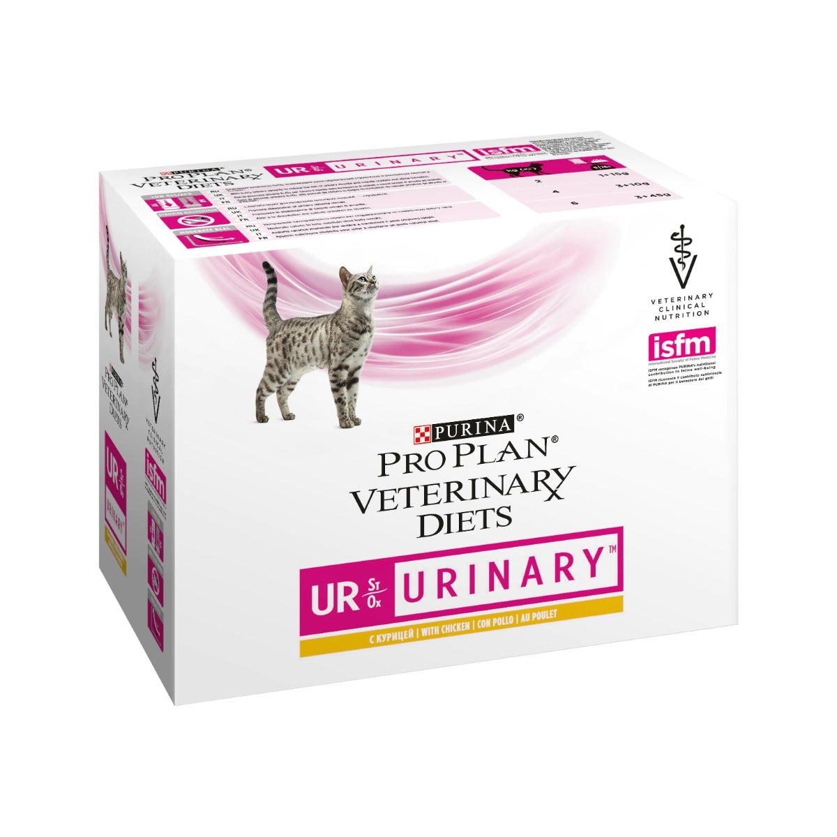 Purina Pro Plan Dietas Veterinarias Húmedo Multipack Gato UR Urinario St/Buey Pollo 10 Sobres-1
