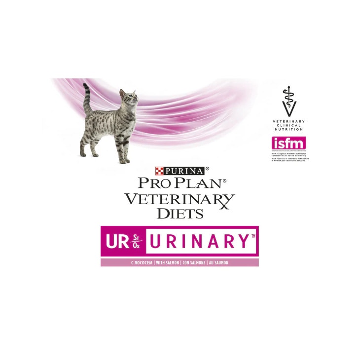 Purina Pro Plan Veterinary Diets Multipack Mojado Gato Urinario St/Buey Salmon 10 Sobres-2