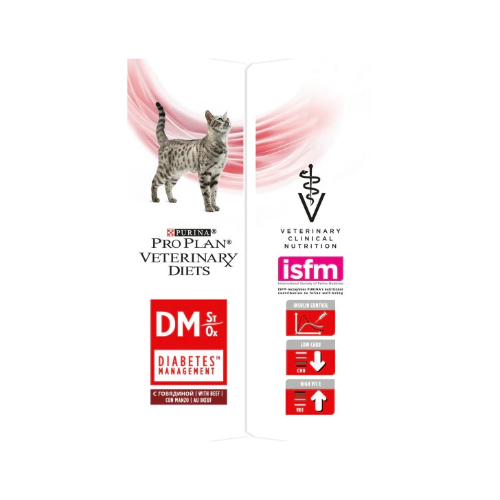 Purina Pro Plan Veterinary Diets Wet Multipack Cat DM Diabetes Management St/Buey Beef 10 Sobres-2