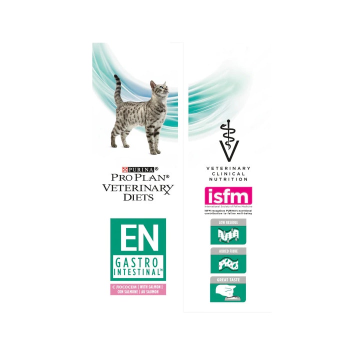 Purina Pro Plan Veterinary Diets Multipack Wet Cat EN Gastrointestinal St/Buey Salmón 10 Sobres-3