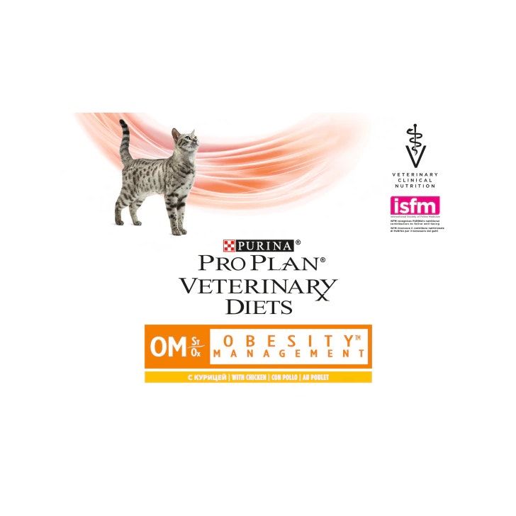 Purina Pro Plan Veterinary Diets Wet Multipack Cat OM Obesity Management St/Buey Pollo 10 Sobres-2
