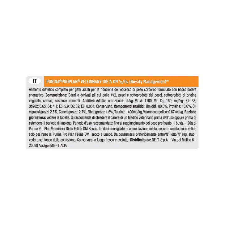 Purina Pro Plan Veterinary Diets Wet Multipack Cat OM Obesity Management St/Buey Pollo 10 Sobres-4