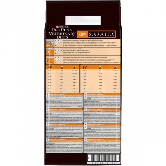Purina Pro Plan Veterinary Diets Dry Dog OM Bolsa para el control de la obesidad 12 kg-2