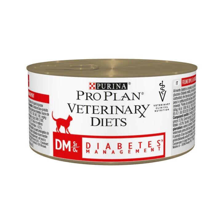 Purina Pro Plan Veterinary Diets Wet Cat DM Diabetes Management St / Ox 195g Can-1