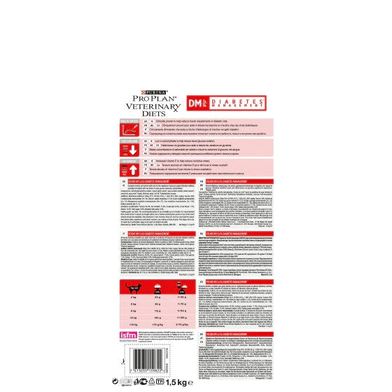 Purina Pro Plan Veterinary Diets Dry Cat DM Diabetes Management St/Buey Bolsa 1,5kg-2