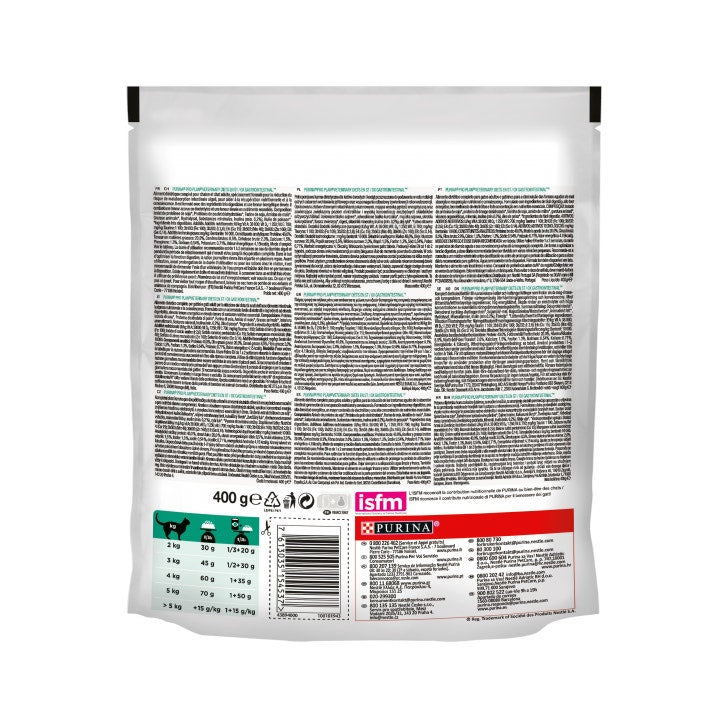 Purina Pro Plan Veterinary Diets Dry Cat ES Gastrointestinal St/Buey Bolsa 400g-1