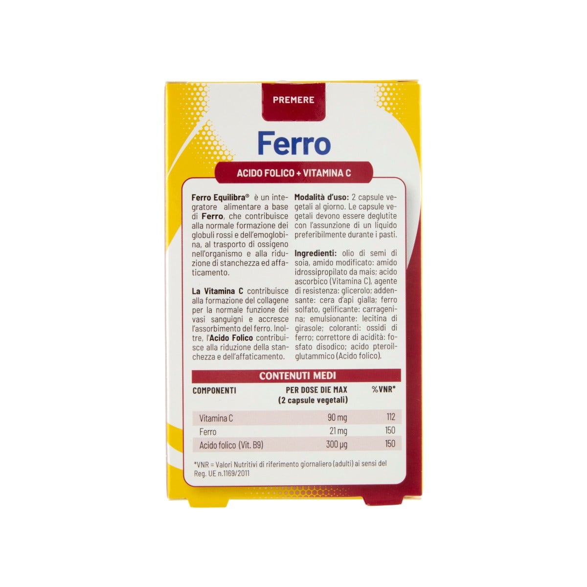 Equilibra el Hierro con Ácido Fólico + Vitamina C 60 Cápsulas-2