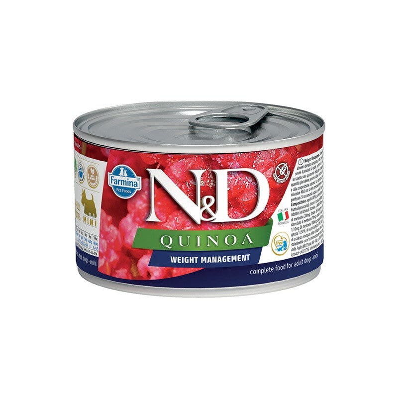 Farmina Natural & Delicious Quinoa Mini Control de Peso para Perros Adultos 140g-1
