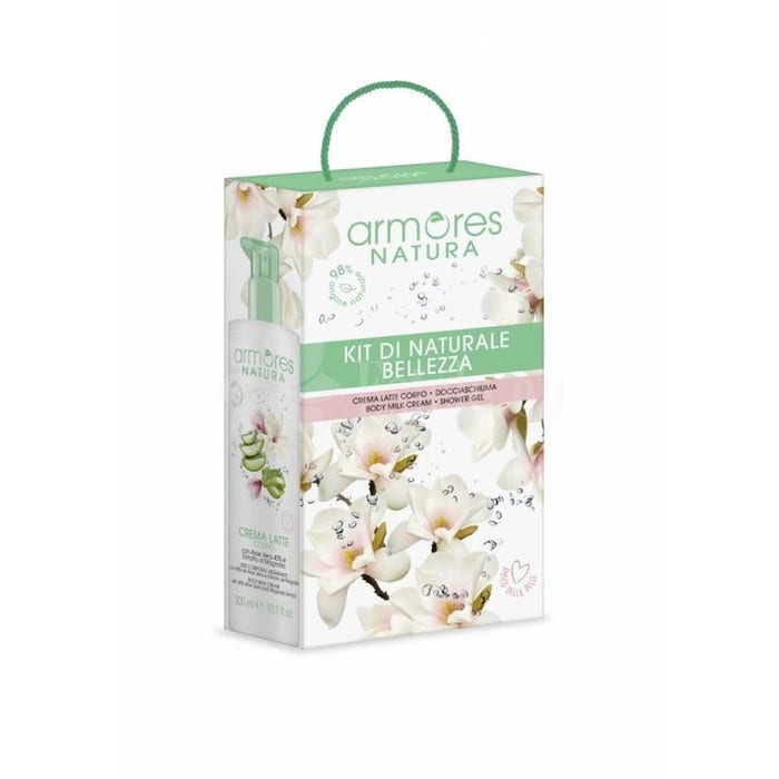 Armores Natura Kit de Belleza Natural Leche Corporal 300ml + Espuma de Ducha 300ml-1