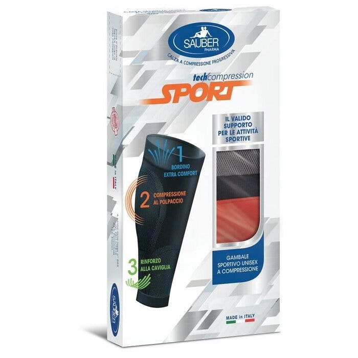 Sauber Sport Polaina unisex de compresión
