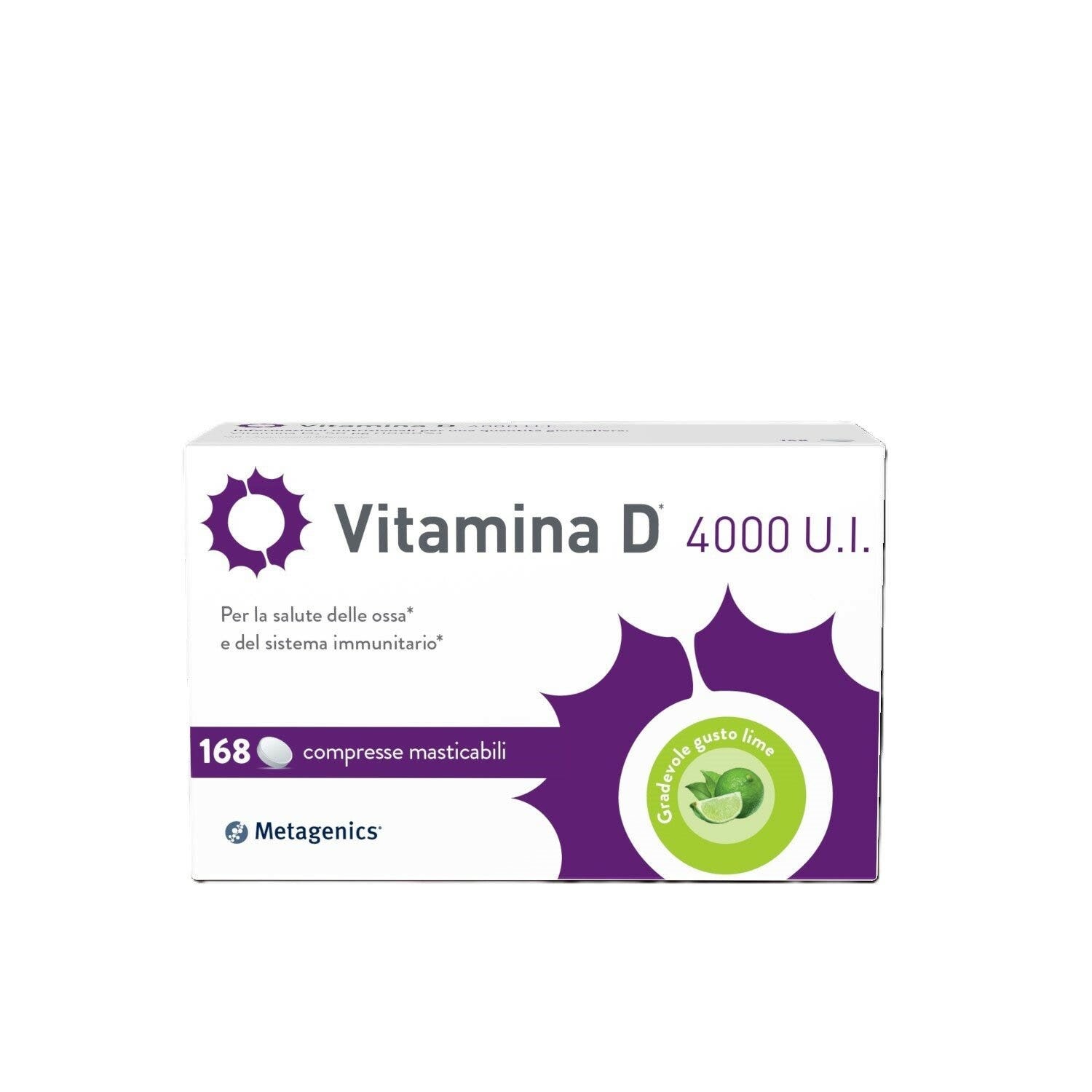 Vitamina D 4000 UI 168 Comprimidos Masticables-1