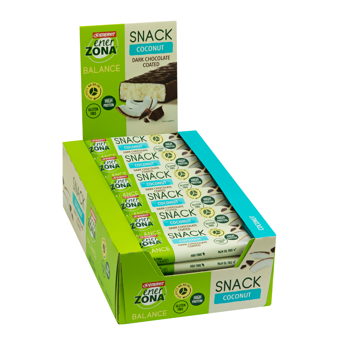 Enerzona Snack Coco 30 Barritas de 33g-1