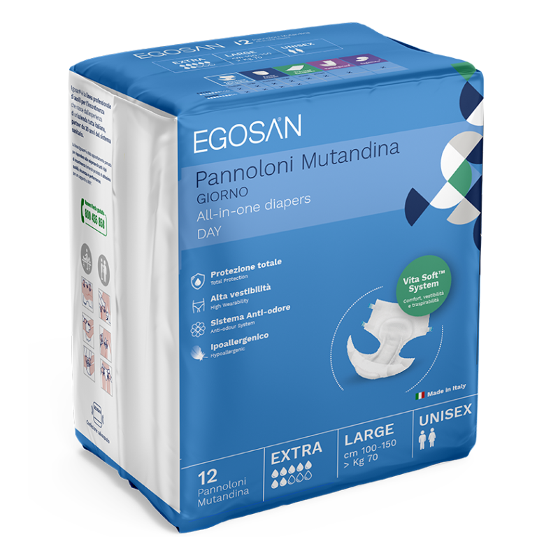 Egosan Day Extra Braguitas Pañaleras Medianas 12 Piezas-1