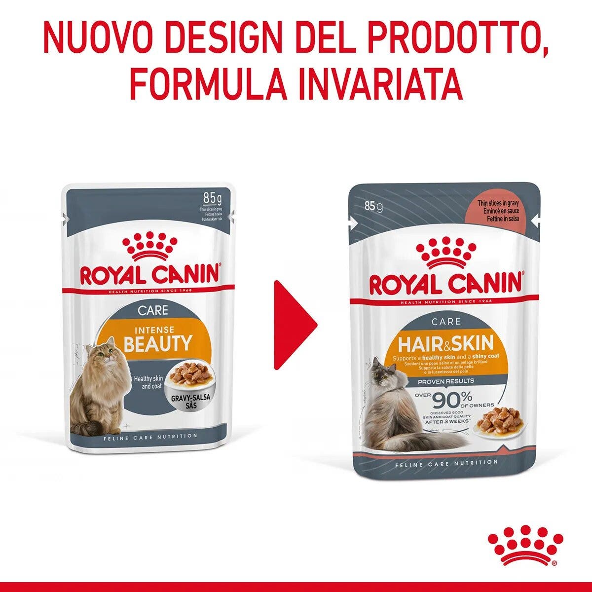 Royal Canin Intense Beauty Gravy Comida Húmeda para Gatos Adultos Sobre 85g-9
