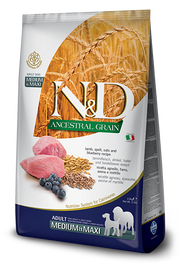 Farmina N&D Ancestral Grain Agnello E Mirtillo Cani Adulti Taglia Media E Grande Sacco 2,5kg