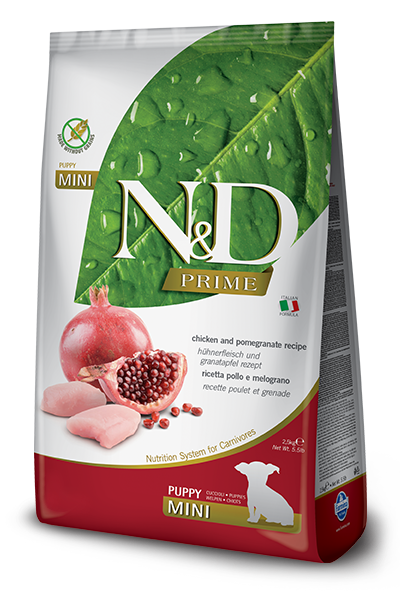 Farmina N&D Prime Pollo E Melograno Cani Cuccioli Taglia Mini Sacco 800g