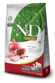 Farmina N&D Prime Pollo Y Granada Perros Adultos Mediana Universal Kibble Bolsa 2,5kg-2