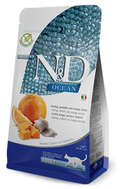 Farmina N&D Ocean Arenque Y Calabaza Gatos Adultos Bolsa 300g-1
