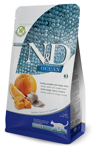 Farmina N&D Ocean Aringa E Zucca Gatti Adulti Sacco 5kg