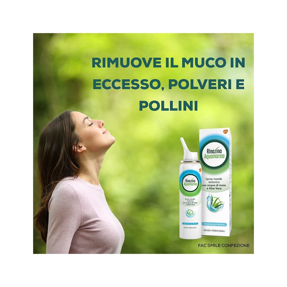 Rinazina Aquamarina Isotonica Aloe Spay Nebulización Delicada 100ml-8