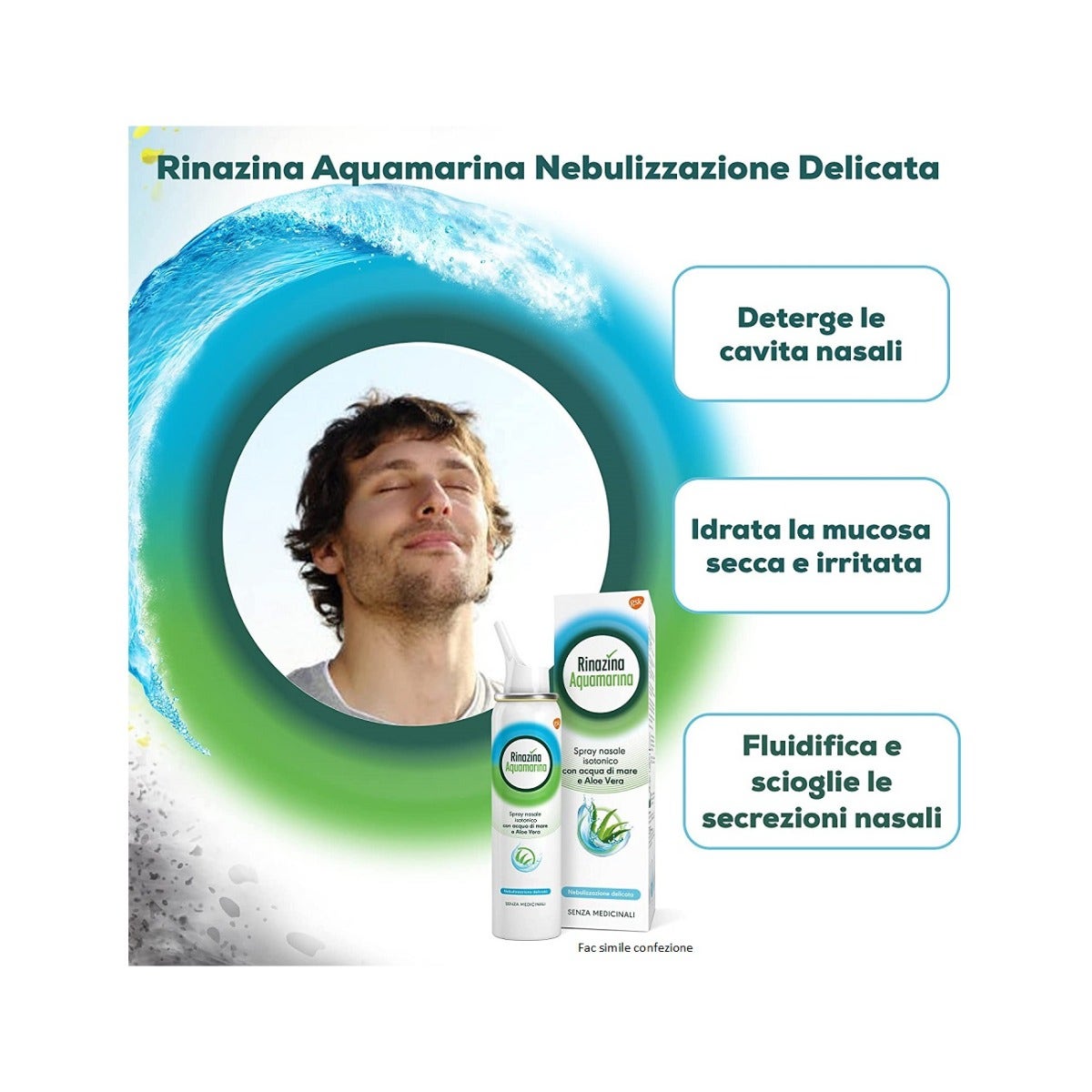 Rinazina Aquamarina Isotonica Aloe Spay Nebulización Delicada 100ml-9