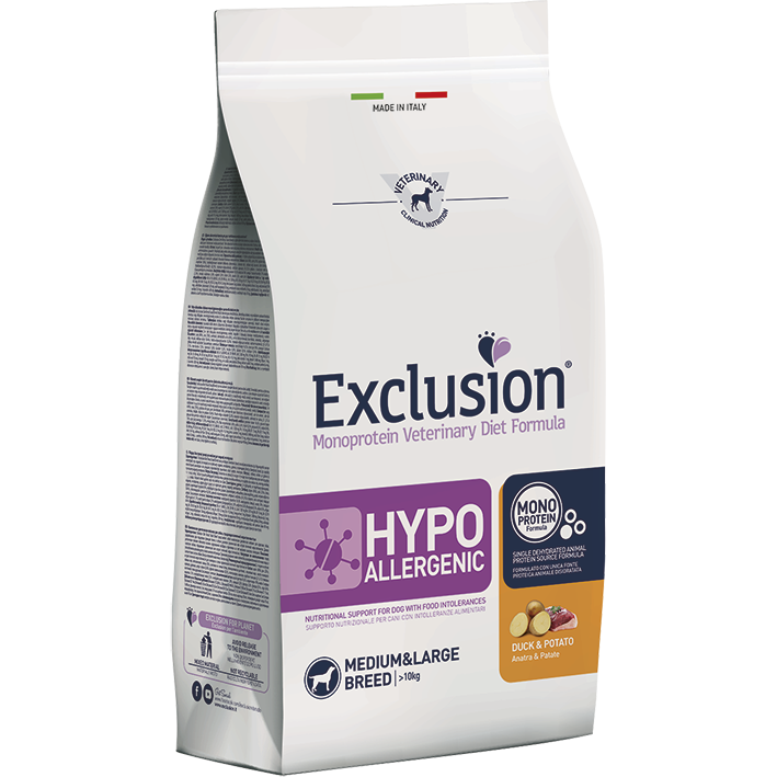 Exclusion Monoprotein Veterinary Diet Fórmula Hipoalergénica Croquetas De Pato / Patata Para Perros Medianos / Grandes Bolsa 12kg-2
