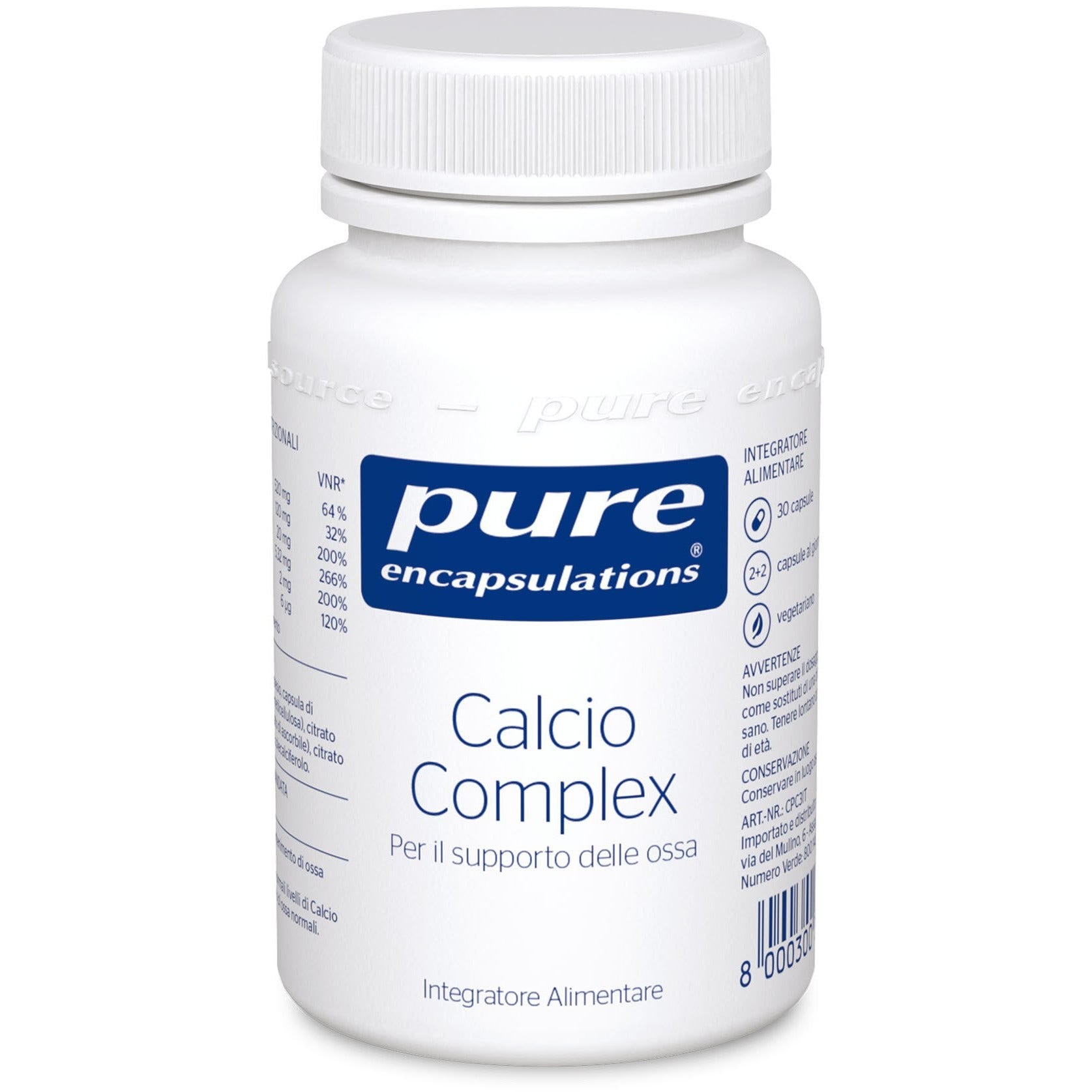 Pure Encapsulations Calcium Complex 30 Cápsulas-2