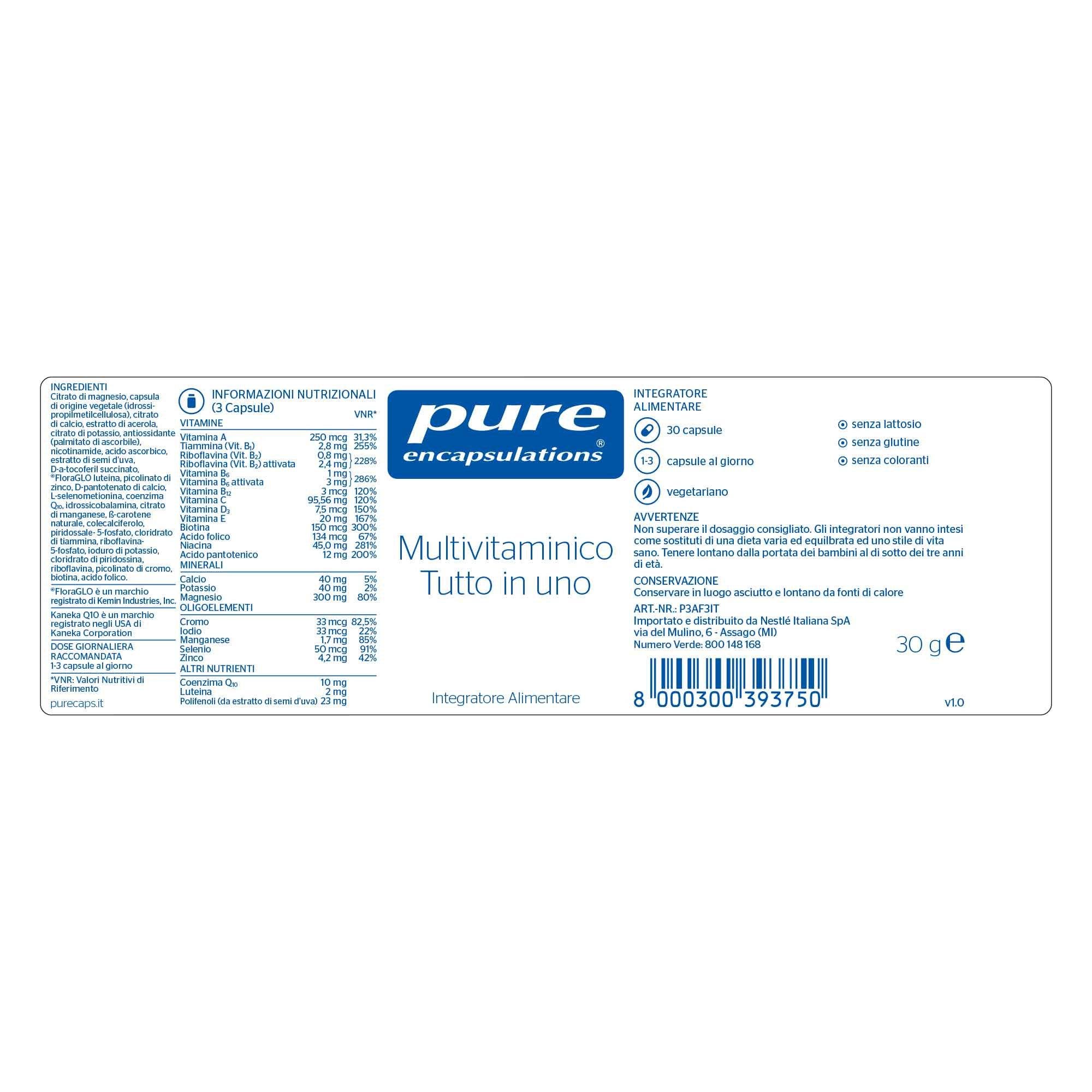 Pure Encapsulations Multivitamínico Todo En Uno 30 Cápsulas-3