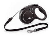 Correa Para Perro Flexi New Classic In Rope Color Negro Talla M 5m-1