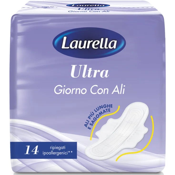 Laurella Compresas De Día Ultra Delgadas Con Alas 14 Piezas-1