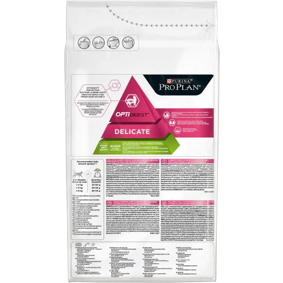 Purina Pro Plan Delicate Adult Cat Cordero Croquetas Bolsa 1,5kg-2