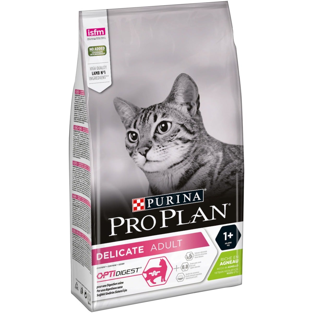 Purina Pro Plan Delicate Adult Cat Cordero Croquetas Bolsa 1,5kg-0