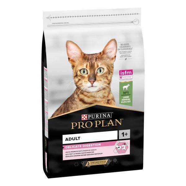 Purina Pro Plan Adult 1+ Pienso Seco Digestión Delicada con Cordero para Gatos Adultos Saco 10 kg-2