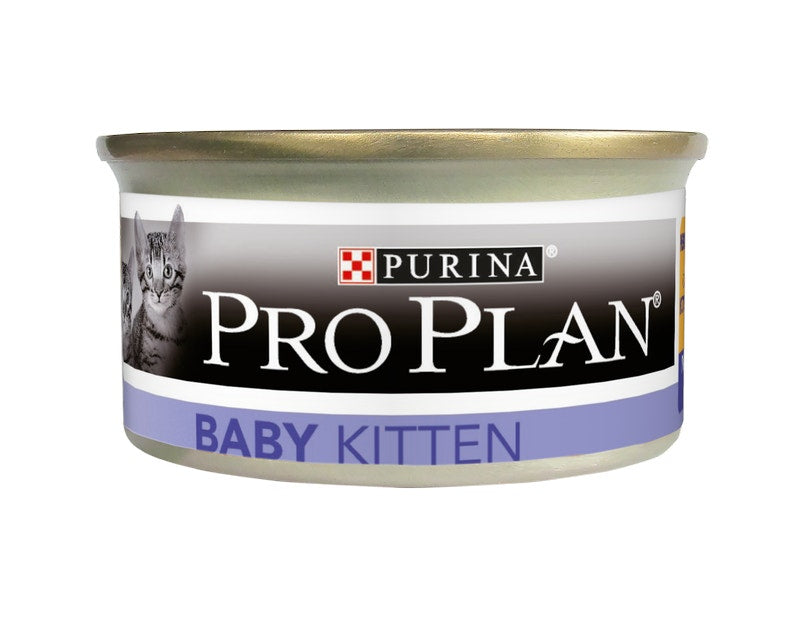 Purina Pro Plan Bebé Gatito Mousse De Pollo Lata 85g-2