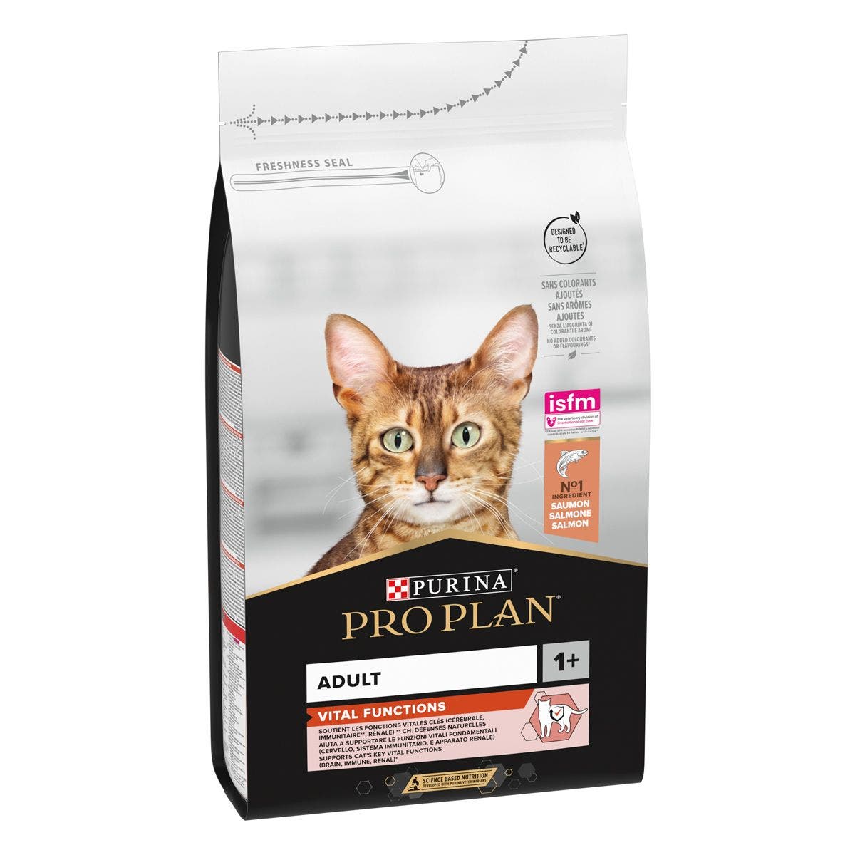 Purina Pro Plan Adult 1+ Vital Functions Pienso Seco con Salmón para Gatos Adultos Bolsa 1,5 kg-2