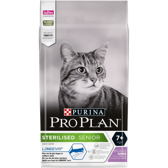 Purina Pro Plan Esterilizadas Gato Senior 7+ Croquetas Pavo Bolsa 1,5kg-1
